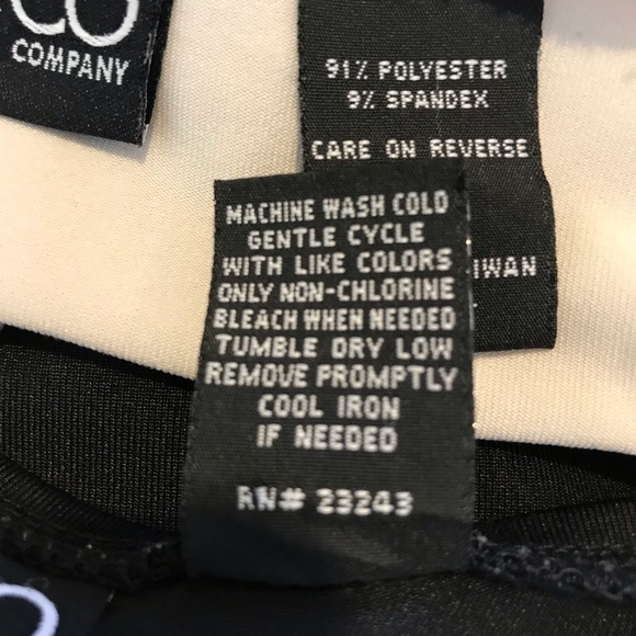 Set of 2 New York & Company Basic Shirts Black Beige Layering Blouse XL - Picture 14 of 15